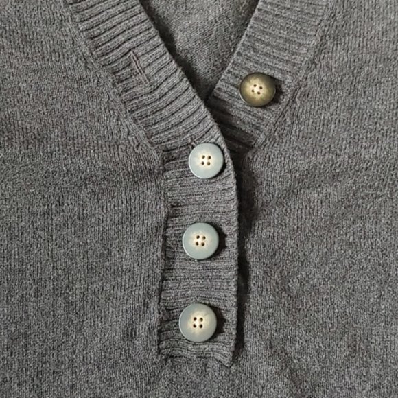 Land's End Grey Medium-Weight Sweater - Picture 4 of 8